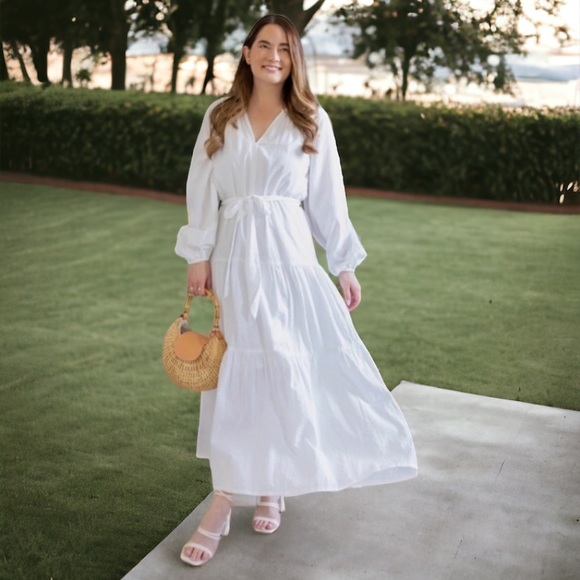 Roan + Ryan Josephine Tiered Long Sleeve Maxi Dress Size Small - Picture 8 of 15